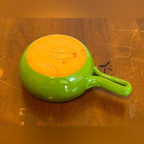 VTG De Silva Terracotta Handled Chili/Onion Soup Bowls Made in Italy. Set Of 3 - Picture 4 of 15